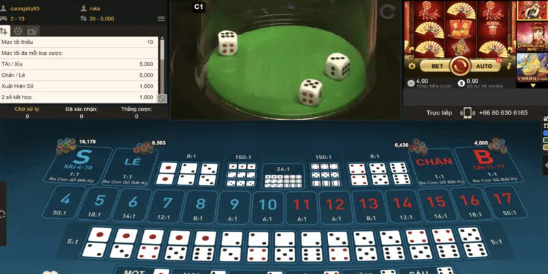 Đánh bệt tài  - xỉu khi chơi sicbo online 